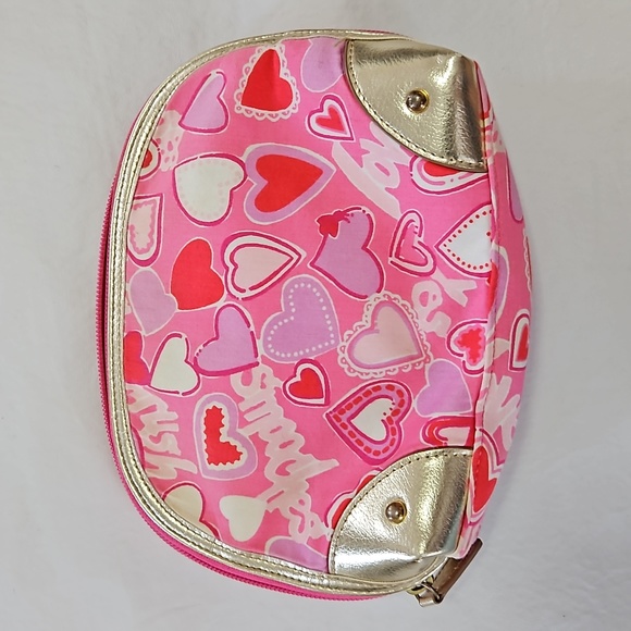 Lilly Pulitzer Pink Heart Zippity Do Cosmetic Bag - Picture 2 of 15